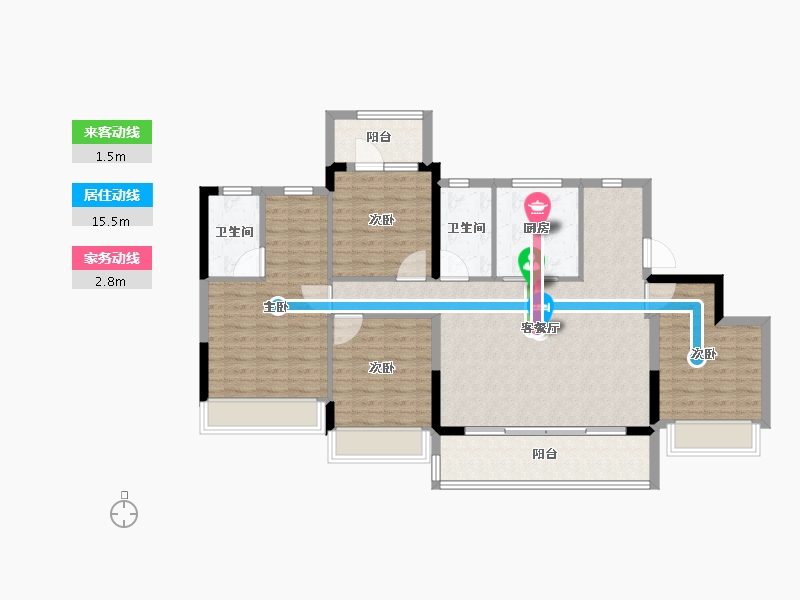 浙江省-杭州市-建发云启之江-111.20-户型库-动静线