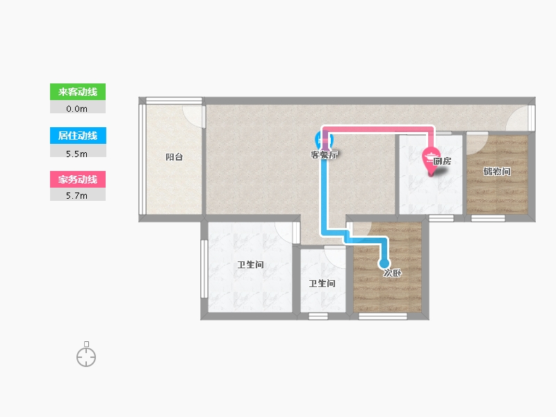 广东省-深圳市-桑泰丹华一期-65.60-户型库-动静线