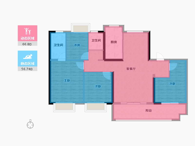 福建省-福州市-平潭碧桂园雲顶-112.01-户型库-动静分区