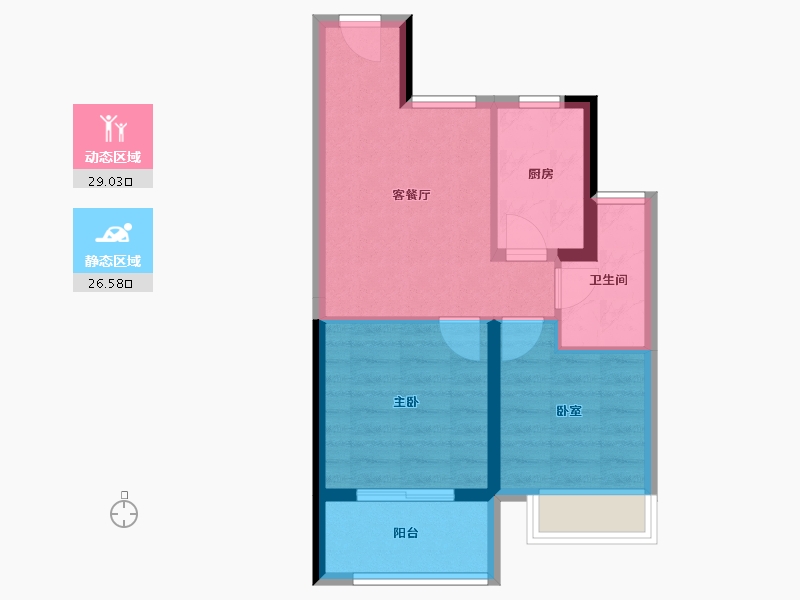 江苏省-南京市-颐和·芳庭-49.13-户型库-动静分区