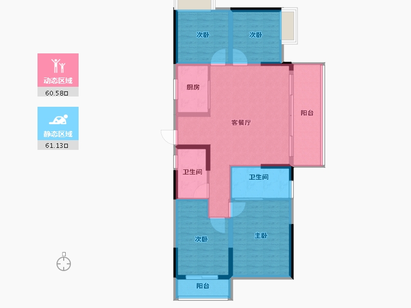 福建省-福州市-滨海金茂智慧科学城-110.00-户型库-动静分区