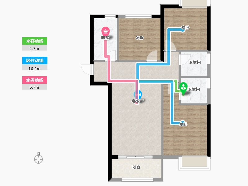 福建省-福州市-名城银河湾-79.01-户型库-动静线