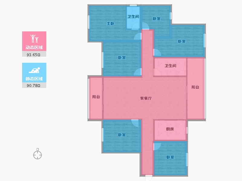 广东省-深圳市-保利上城-165.88-户型库-动静分区