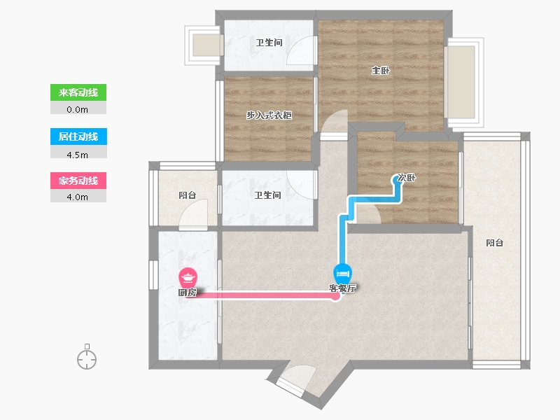 广东省-深圳市-华清园安业花园-74.29-户型库-动静线