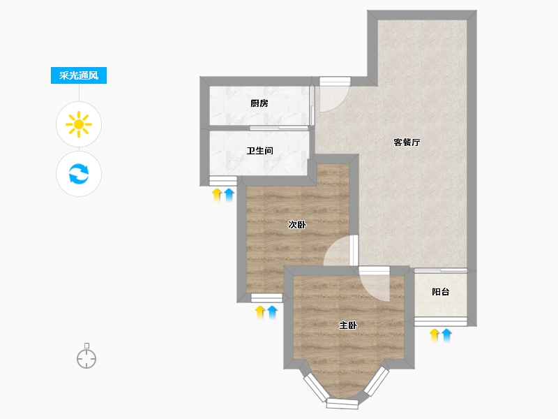 广东省-深圳市-联城美园-41.10-户型库-采光通风