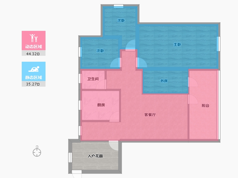 广东省-深圳市-鸿翔花园-76.79-户型库-动静分区