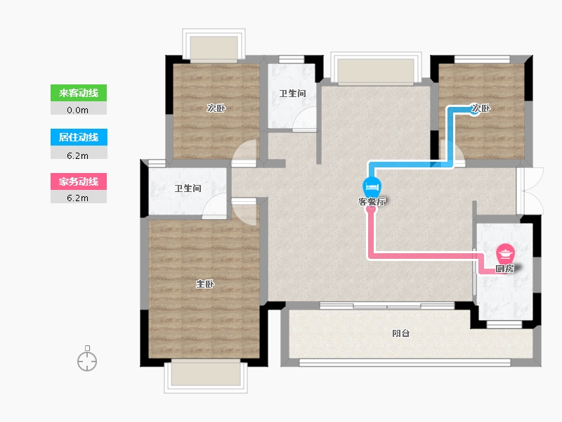 四川省-成都市-中交凤凰华府-100.14-户型库-动静线