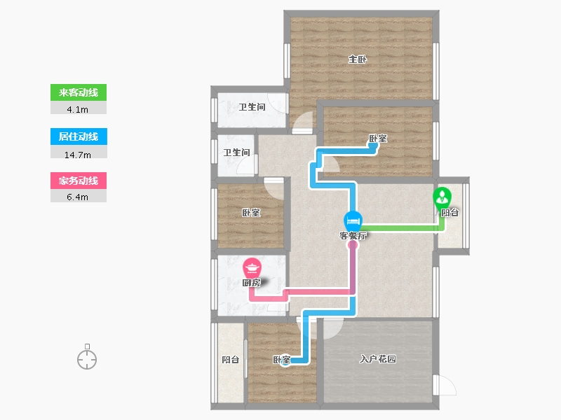 广东省-深圳市-锦绣江南一二三期-110.05-户型库-动静线