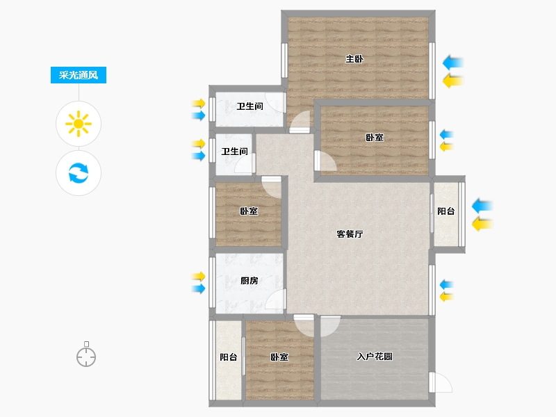 广东省-深圳市-锦绣江南一二三期-110.05-户型库-采光通风