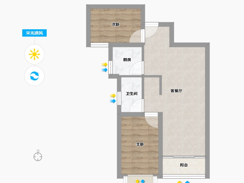 广东省-深圳市-长丰苑-44.27-户型库-采光通风