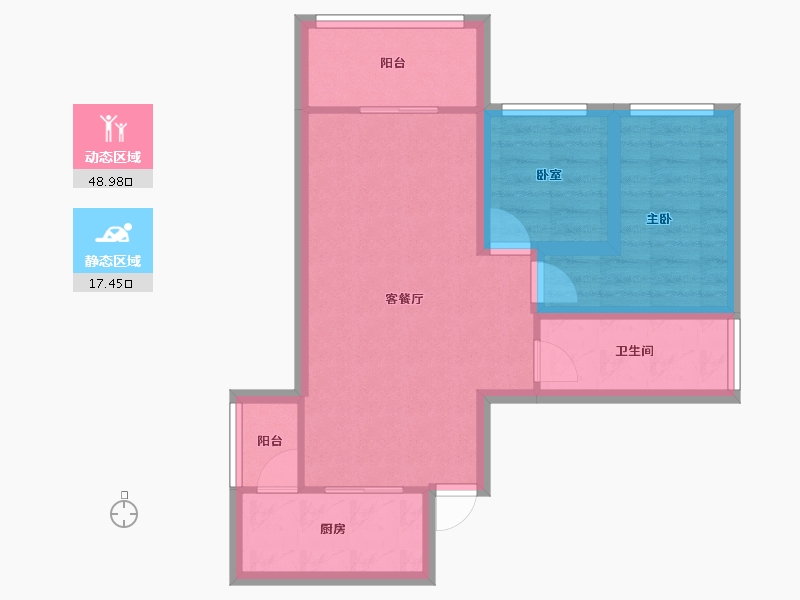 广东省-深圳市-云海天城-58.65-户型库-动静分区