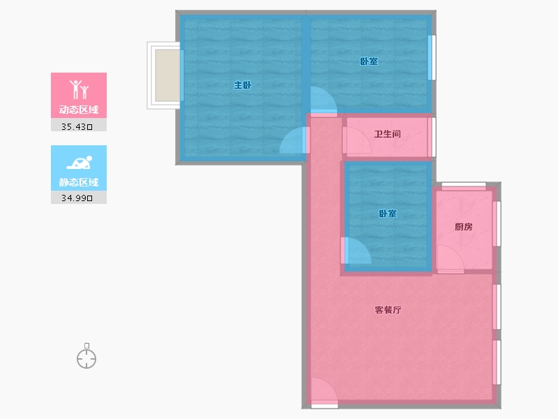 广东省-深圳市-南新苑-61.79-户型库-动静分区