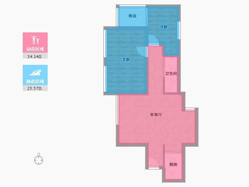 广东省-深圳市-海富花园-52.43-户型库-动静分区