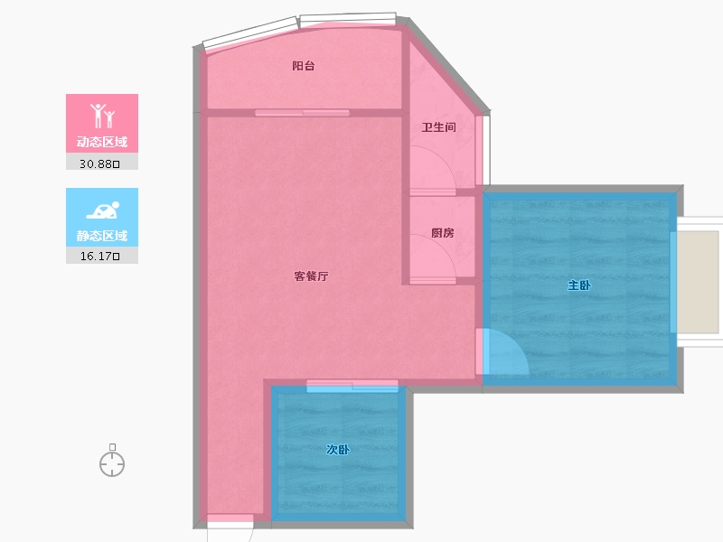 广东省-深圳市-中润大厦-41.62-户型库-动静分区