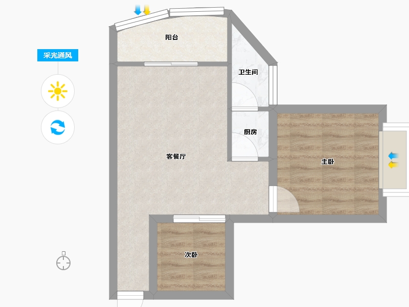 广东省-深圳市-中润大厦-41.62-户型库-采光通风