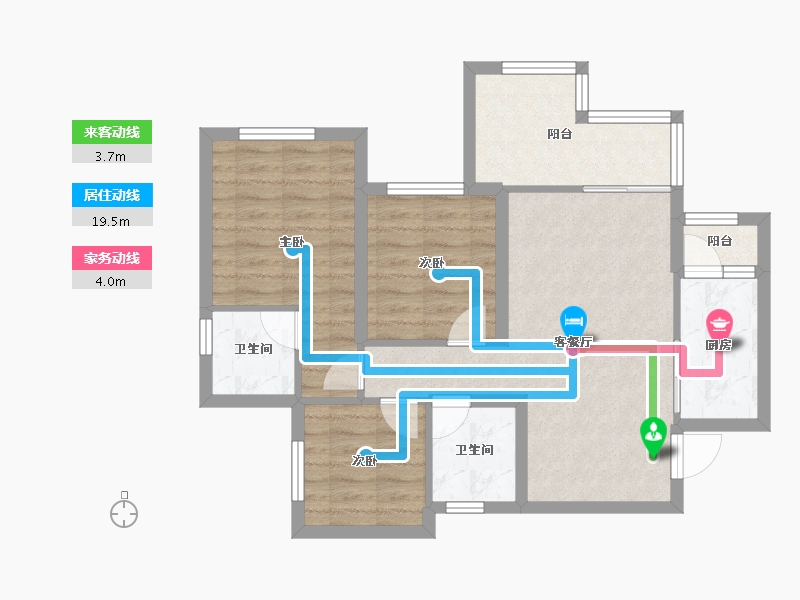 四川省-南充市-金为领地悦城-71.50-户型库-动静线