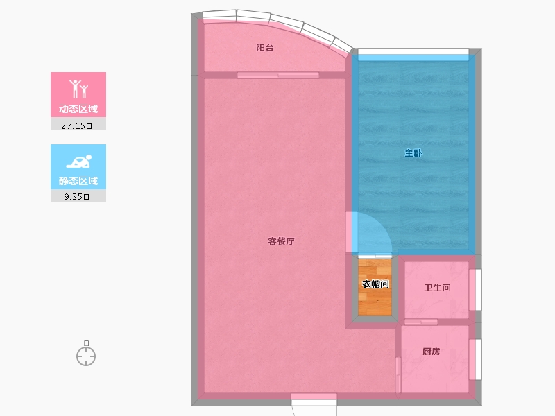 广东省-深圳市-鸿洲新都-32.95-户型库-动静分区