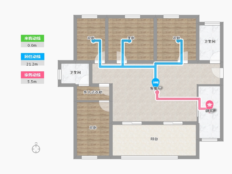 广东省-深圳市-万科红(四期)-106.15-户型库-动静线