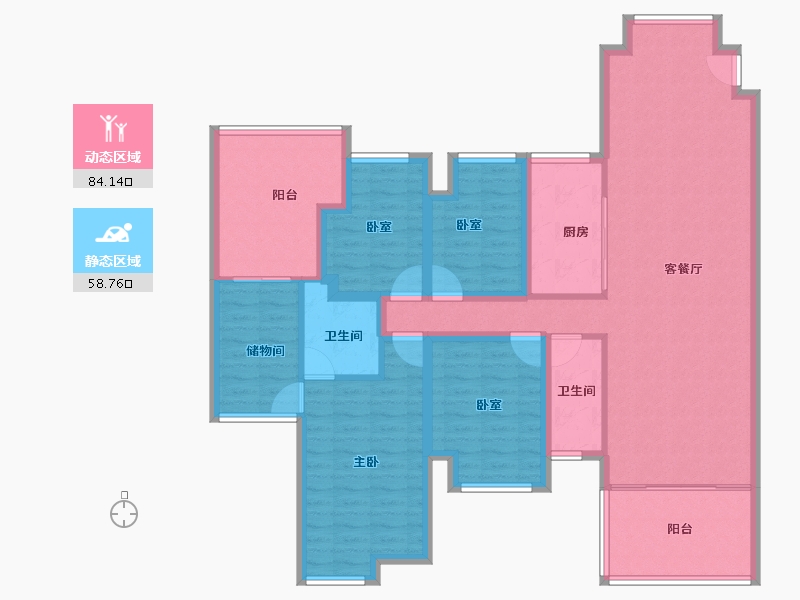 广东省-深圳市-宏发领域-128.06-户型库-动静分区