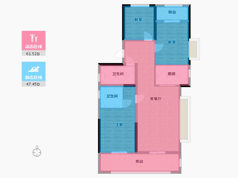 河南省-洛阳市-浩德伊河湾-97.22-户型库-动静分区