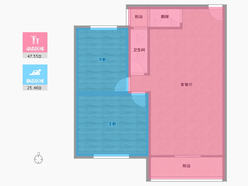 广东省-深圳市-鸿翔花园-65.68-户型库-动静分区