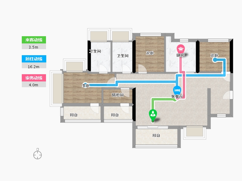 广东省-广州市-越秀·大学·星汇锦城-78.39-户型库-动静线