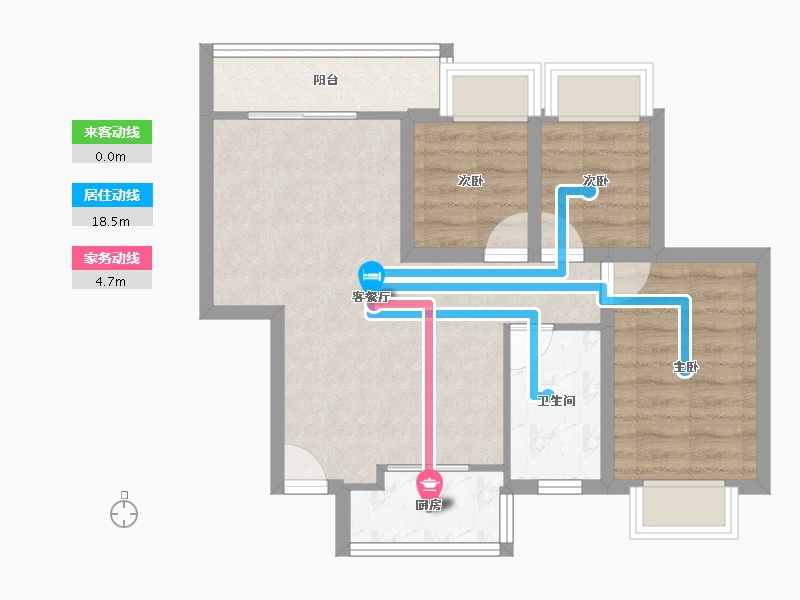 广东省-深圳市-新时速嘉园-61.00-户型库-动静线