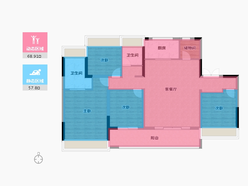 安徽省-阜阳市-建投启元-114.09-户型库-动静分区