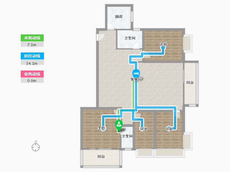 广东省-深圳市-荔香坊-145.10-户型库-动静线