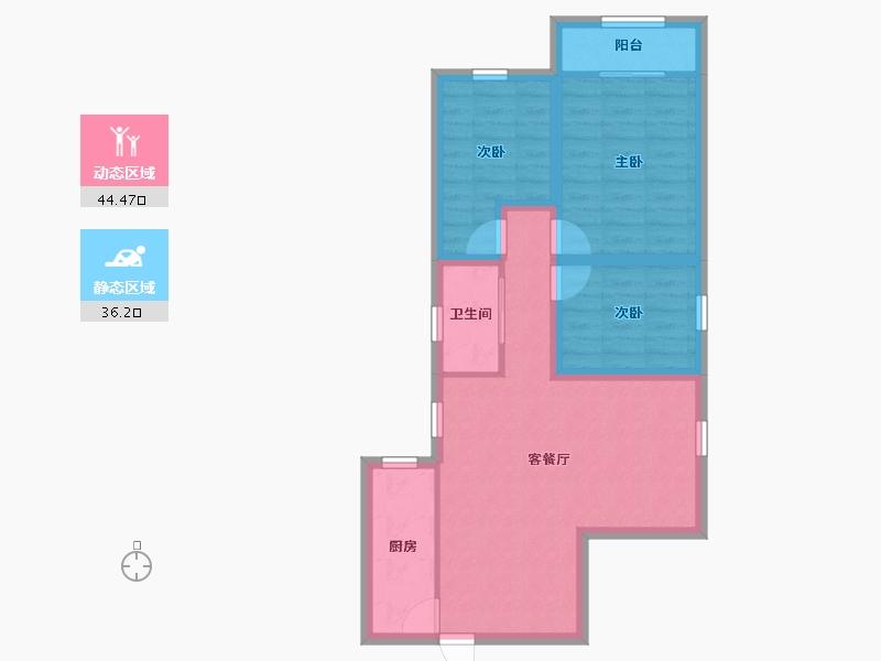 广东省-深圳市-和平大院-71.53-户型库-动静分区