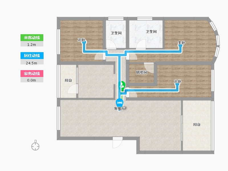 广东省-深圳市-凯德公园1号-107.58-户型库-动静线