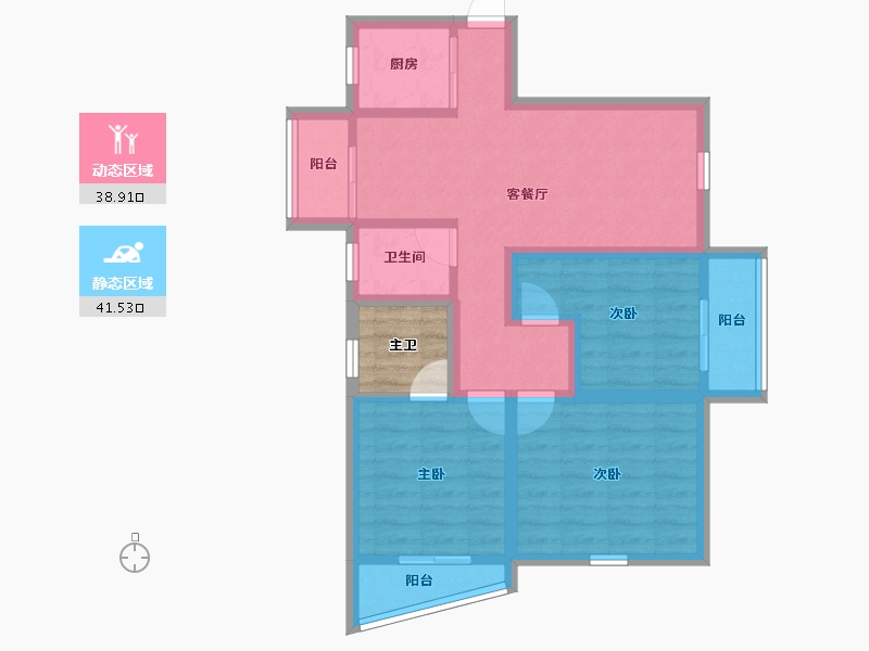 广东省-深圳市-万象新园-73.66-户型库-动静分区