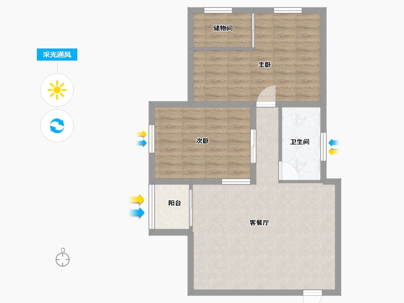 广东省-深圳市-海典居-73.00-户型库-采光通风