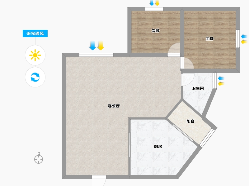 广东省-深圳市-跃华园-81.80-户型库-采光通风