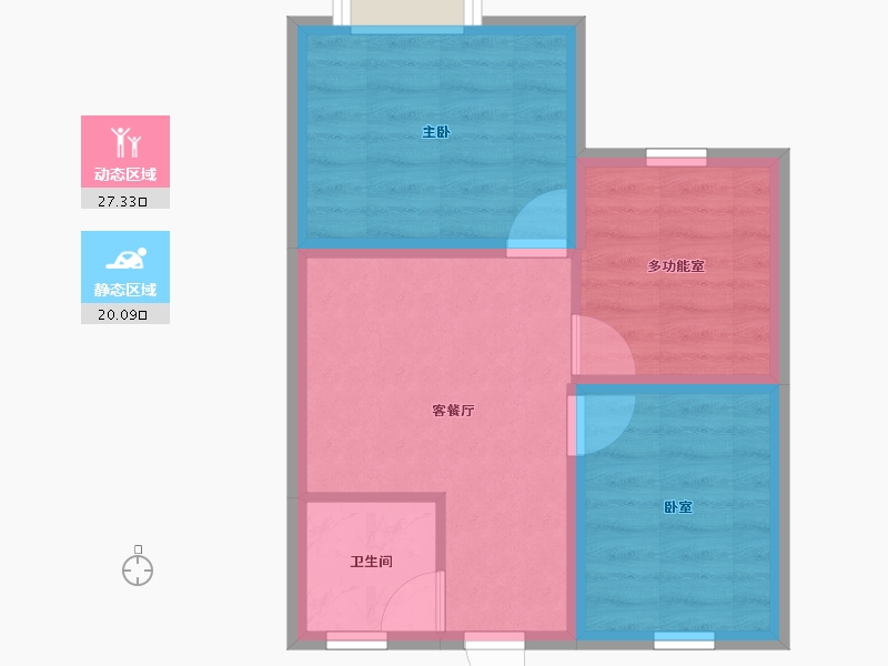 广东省-深圳市-新一代国际公寓-41.64-户型库-动静分区