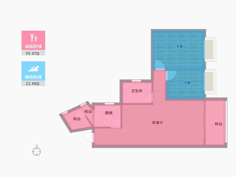 广东省-深圳市-海印长城-70.00-户型库-动静分区