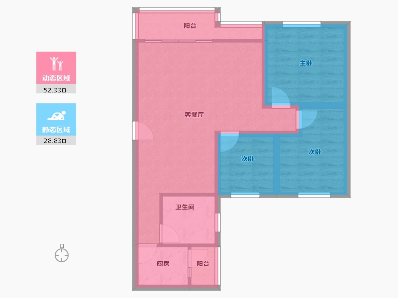 广东省-深圳市-常兴路2号小区-72.04-户型库-动静分区