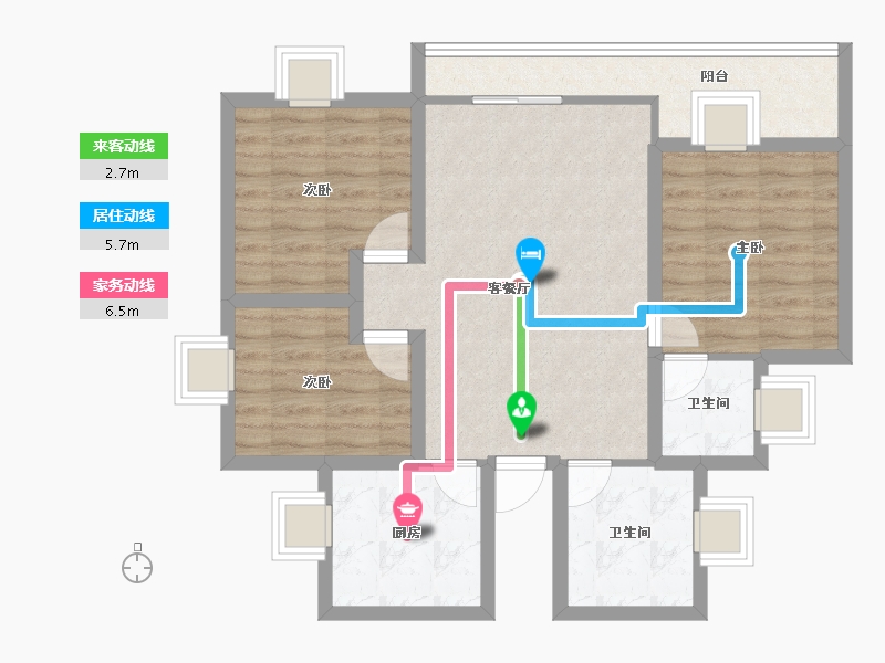 广东省-深圳市-山水情家园-79.78-户型库-动静线