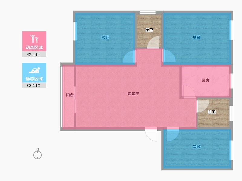 广东省-深圳市-后海花园-79.20-户型库-动静分区