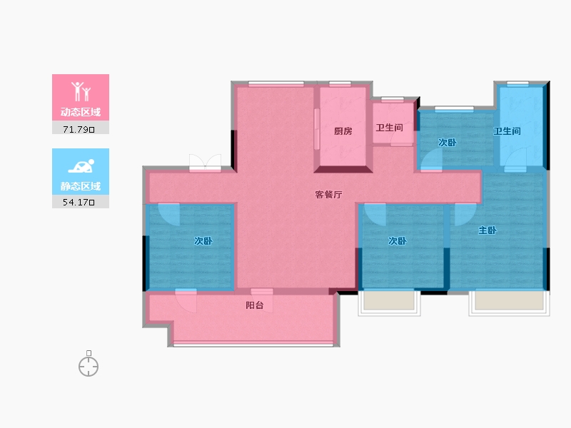 山东省-济宁市-申创·君汇-112.00-户型库-动静分区