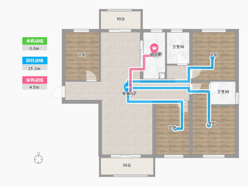 安徽省-合肥市-红卫南苑-107.00-户型库-动静线