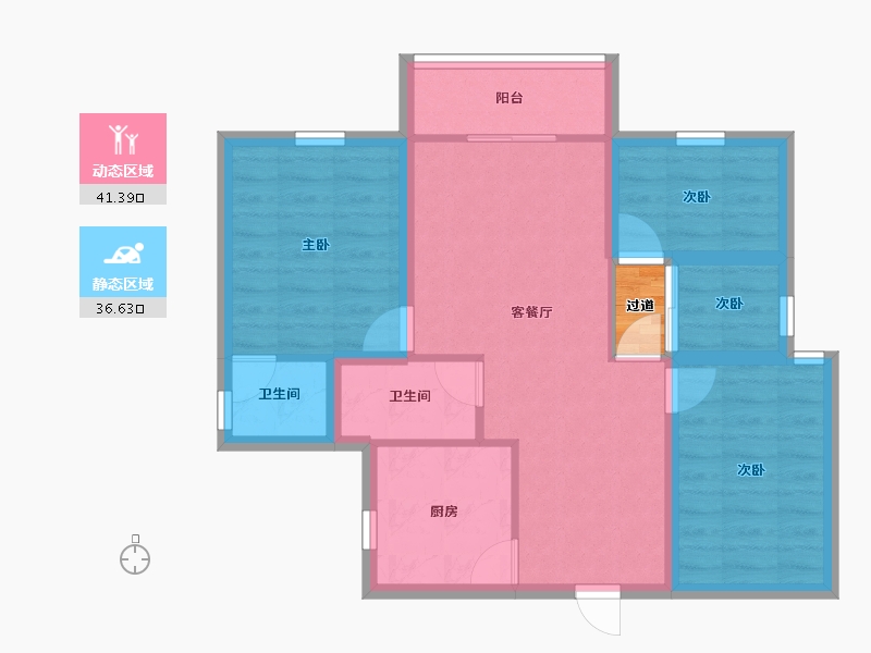 广东省-深圳市-龙泰轩-70.57-户型库-动静分区