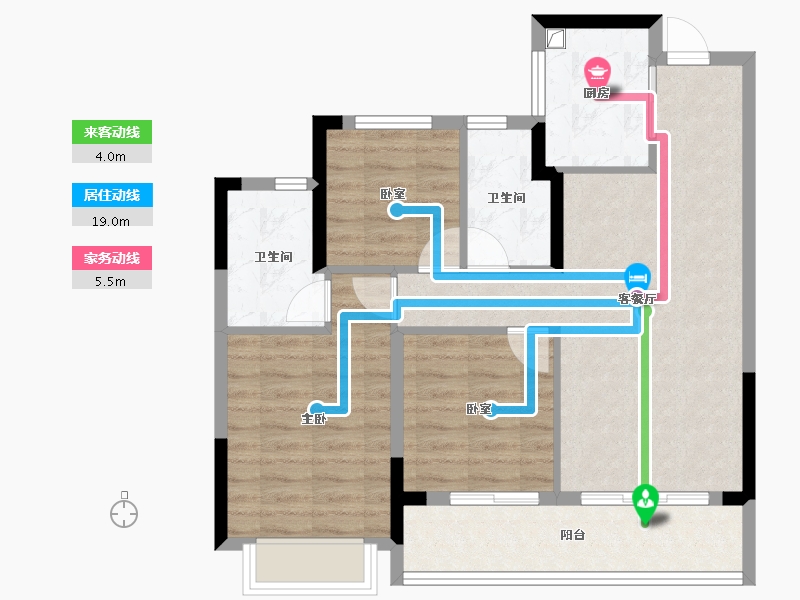 浙江省-杭州市-赞成汀南学仕府-77.47-户型库-动静线