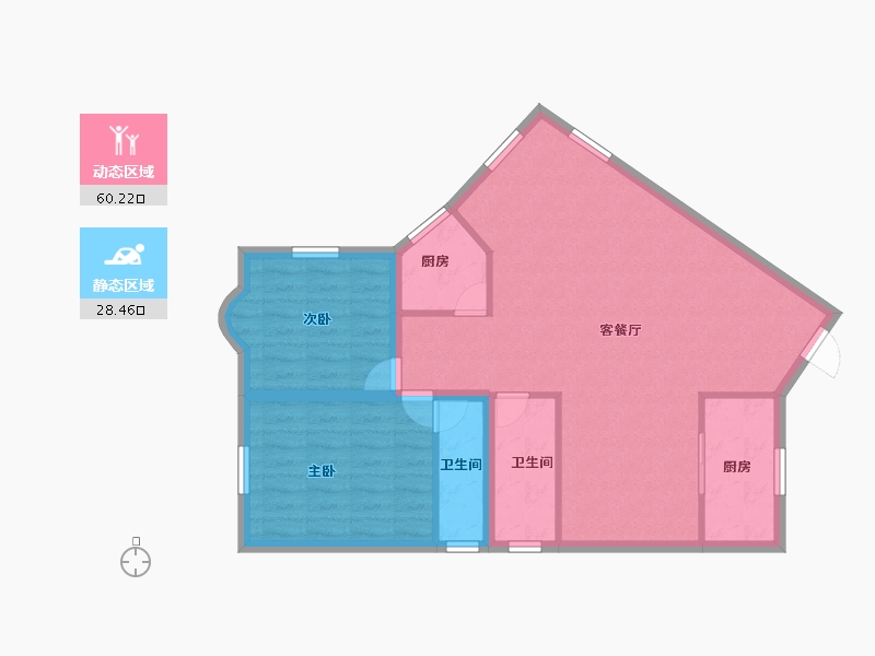 广东省-深圳市-大陆庄园-80.24-户型库-动静分区