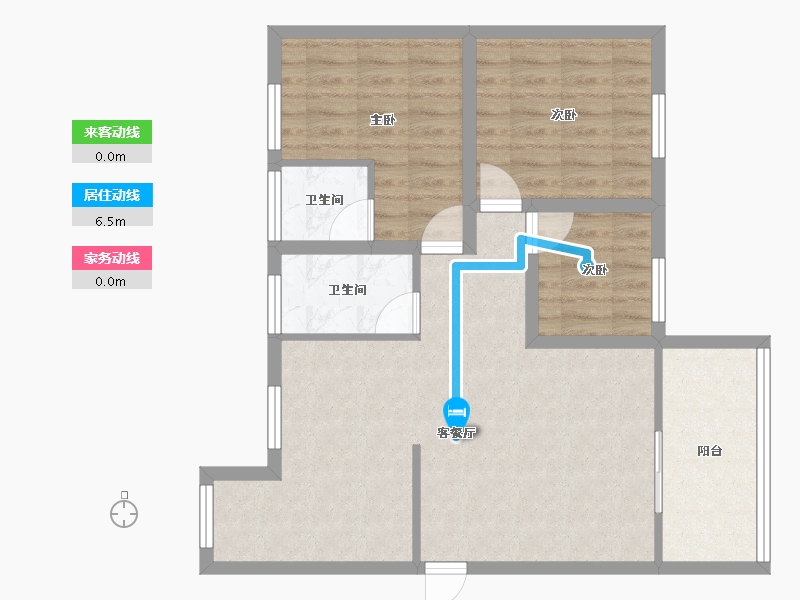 广东省-深圳市-愉康花园-76.21-户型库-动静线