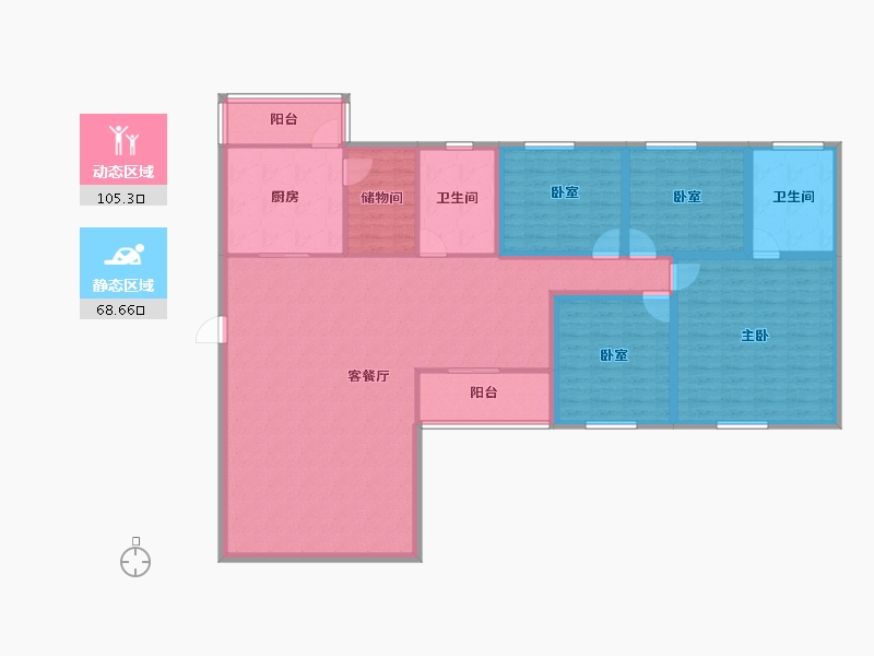 广东省-深圳市-星海名城(六期)-158.26-户型库-动静分区