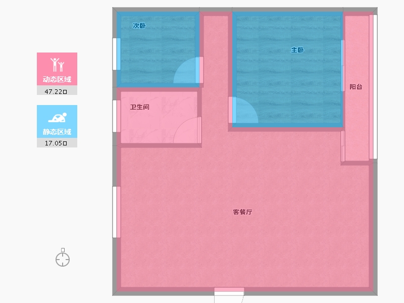 广东省-深圳市-钜建大厦-57.72-户型库-动静分区