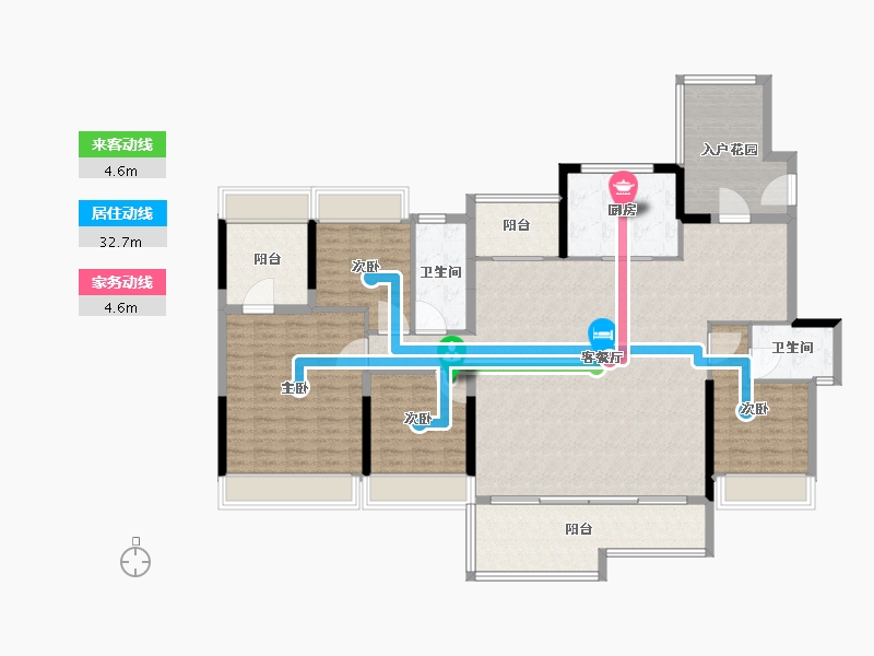 四川省-成都市-新川印-156.85-户型库-动静线