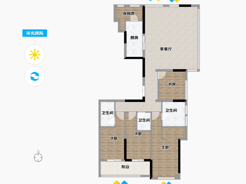 福建省-福州市-大东海公园府-152.01-户型库-采光通风