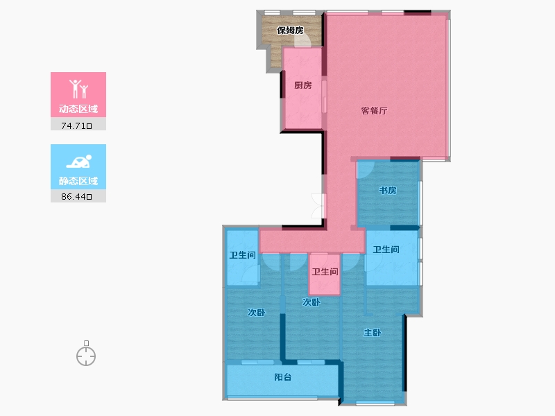 福建省-福州市-大东海公园府-152.01-户型库-动静分区